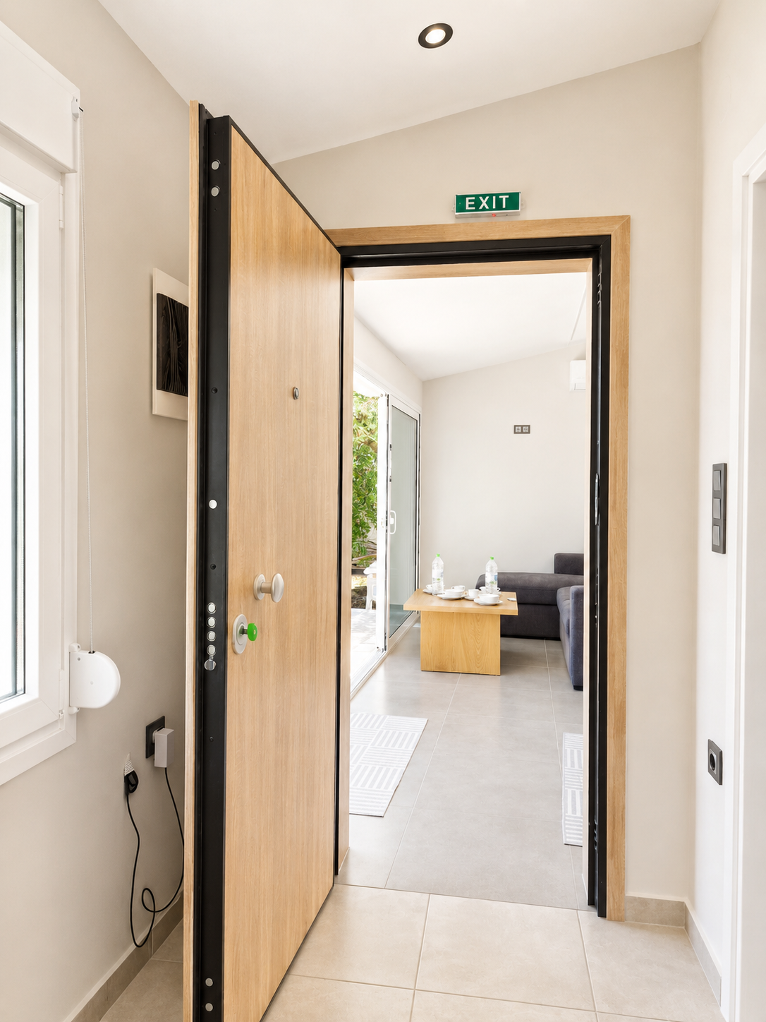 Entrance into the studio interior