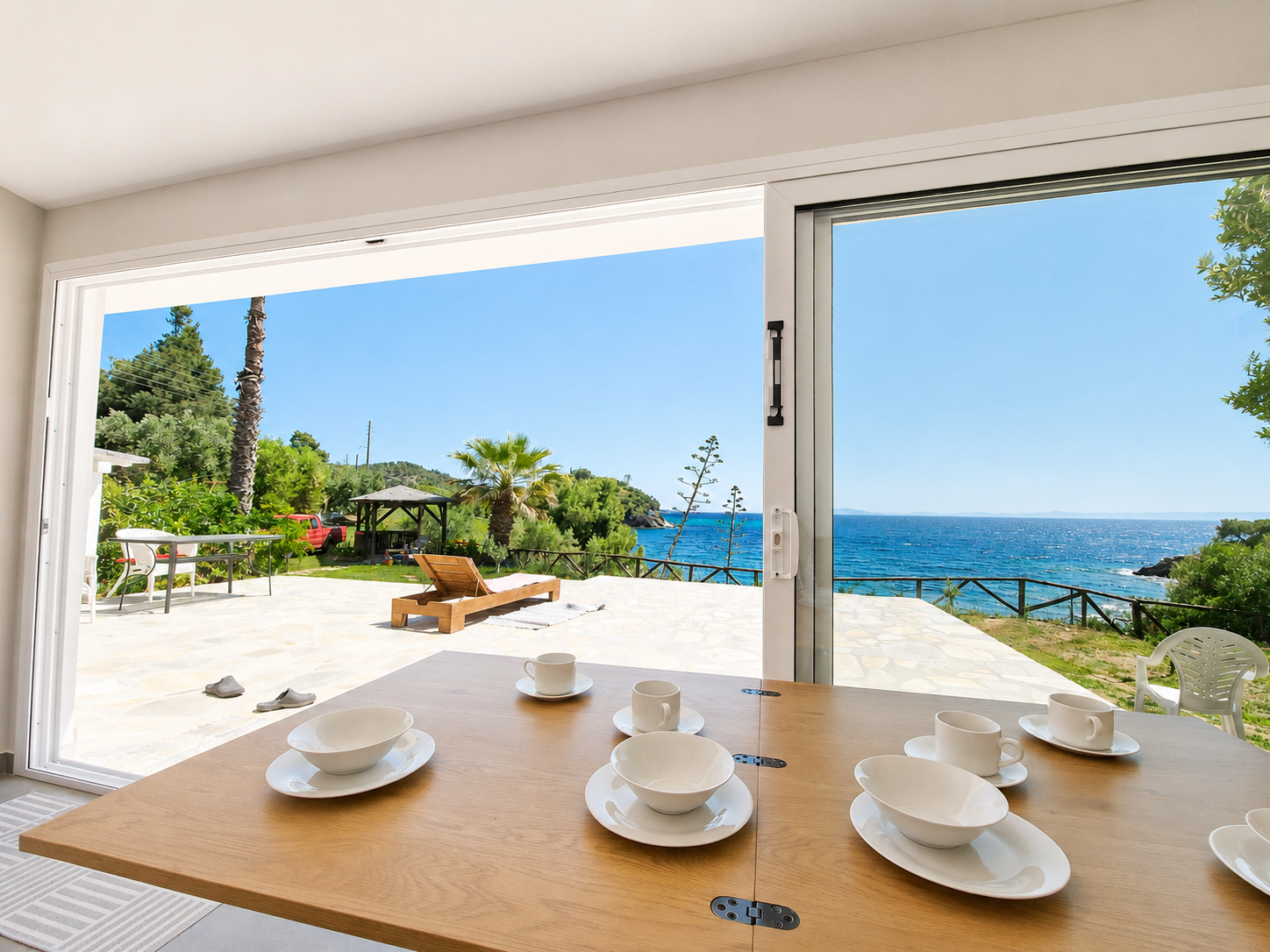 The terrace